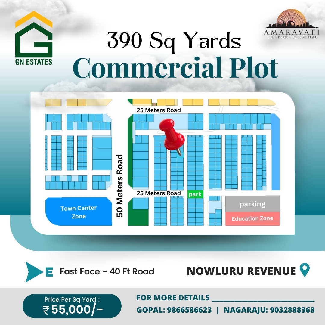 390 Square yards Commercial Plot For Sale in Nowluru