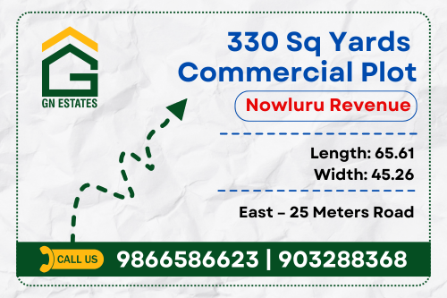 330 Sq Yards Commercial Plot For Sale in Nowluru