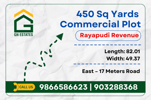 450 Square Yards Commercial Plot For Sale In Rayapudi